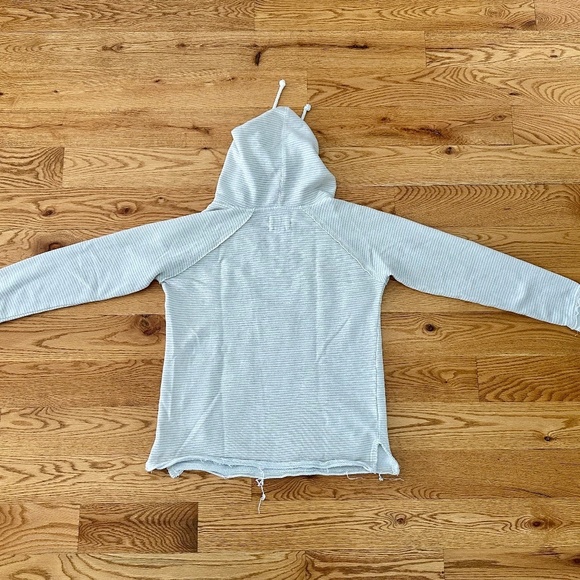 Blue 84 Beige & Tan Striped Jackson Hole French Terry Hoodie, Size Small - Picture 7 of 7